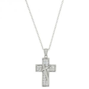 Montana Silversmiths Ribboned Cross Necklace (NC3562)